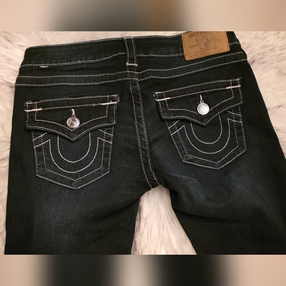 NWOT True Religion Jennie Mid-Rise Curvy Skinny Jeans - Size 27